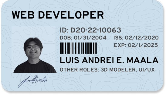 Driver's License - Luis Andrei E. Maala